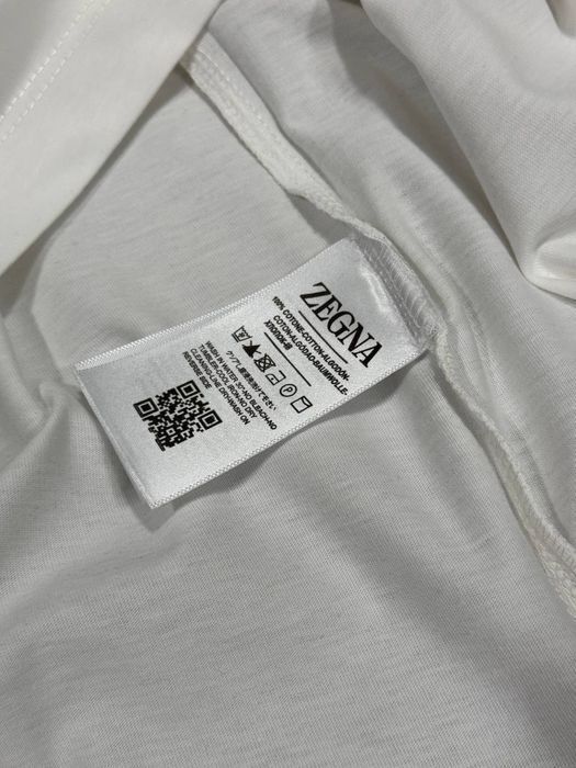 ZEGNA футболка мужская оверсайз оригинал черная белая унисекс