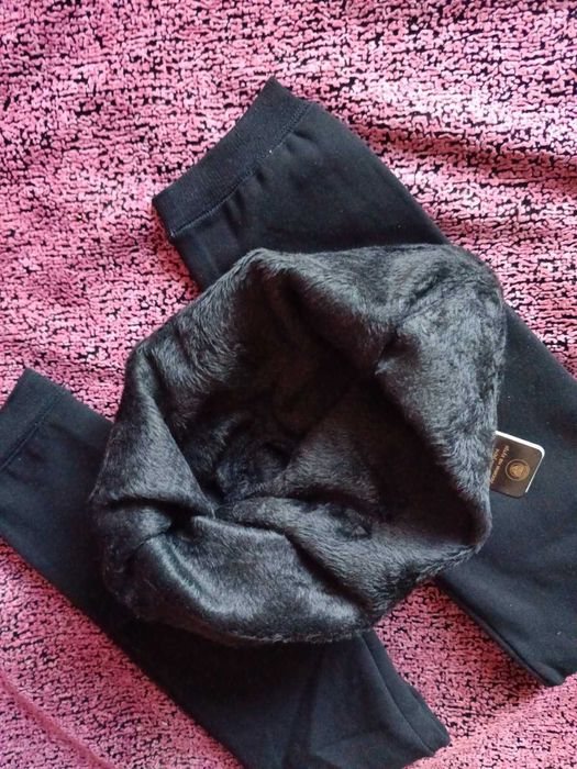 Теплі лосини на товстому хутрі, лосини великого розміру