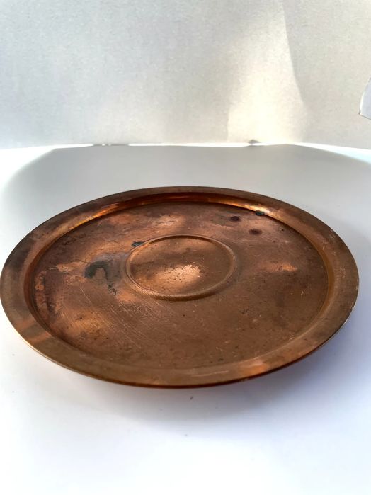 Stara Miedziana Podstawka / Tacka | Styl Rustykalny Vintage