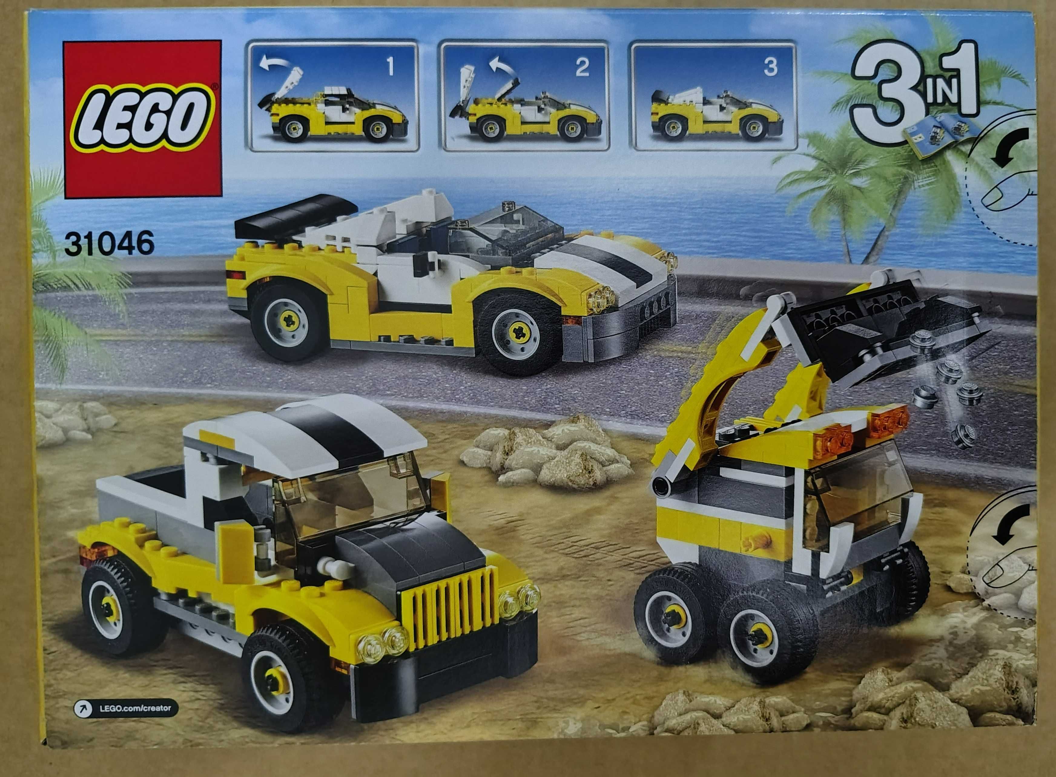 LEGO Creator 31046 – Fast Car | NOVO & SELADO | Set 3-em-1