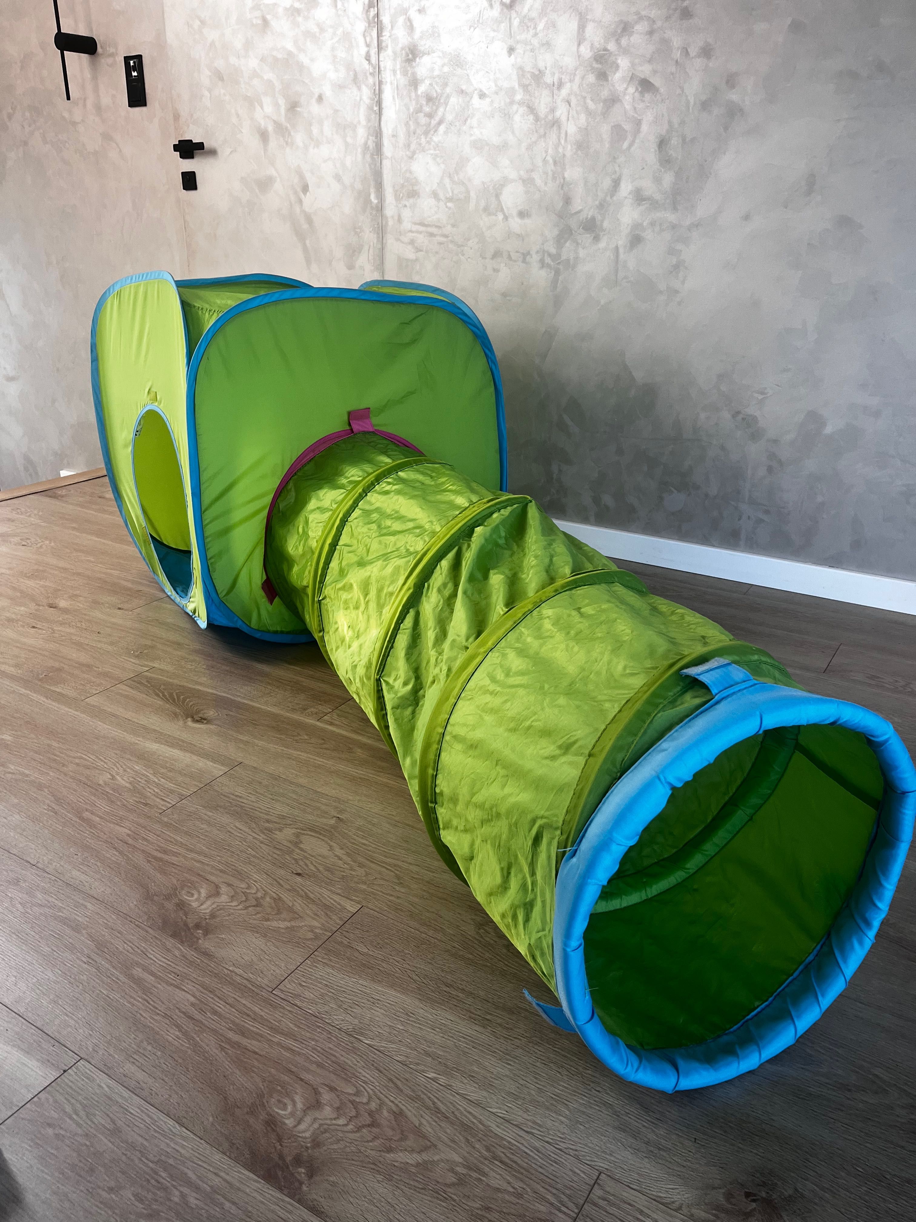 Namiot + tunel dziecięcy IKEA zielony DVÄRGMÅS