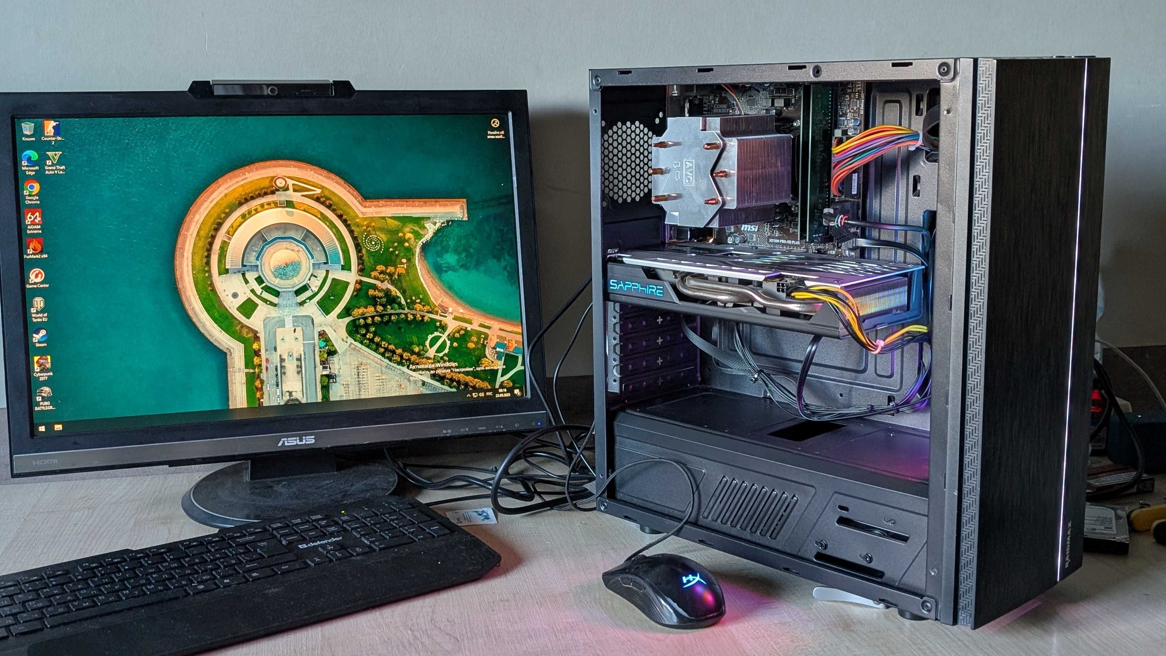Ігровий ПК | i5 9400f | 16gb ddr4| 256 ssd | 1tb hdd| RX 580 4 GB