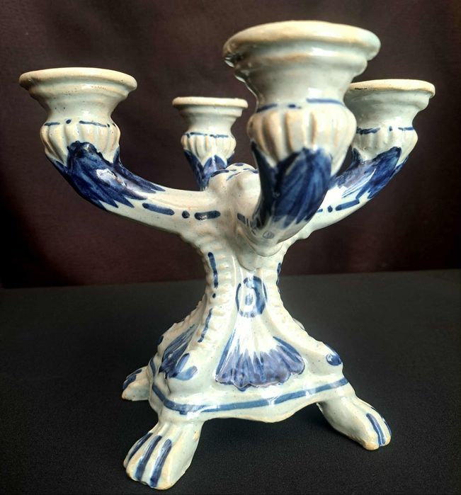 Candelabro em faiança Viúva Lamego