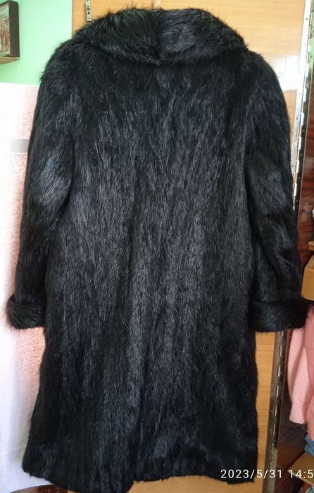 Шуба нутрія чорна бу