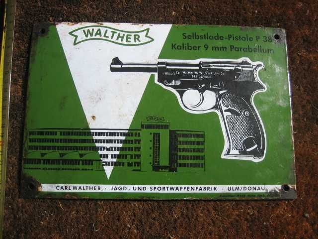 Szyld producenta Walthera- blacha emaliowana