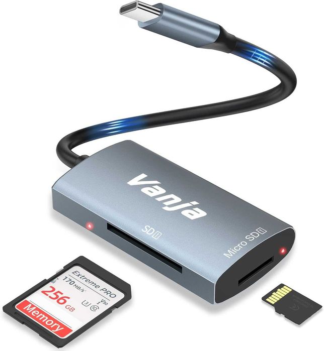 Кардридер Card Reader Vanja USB Type-C слоты для карт SD и Micro SD