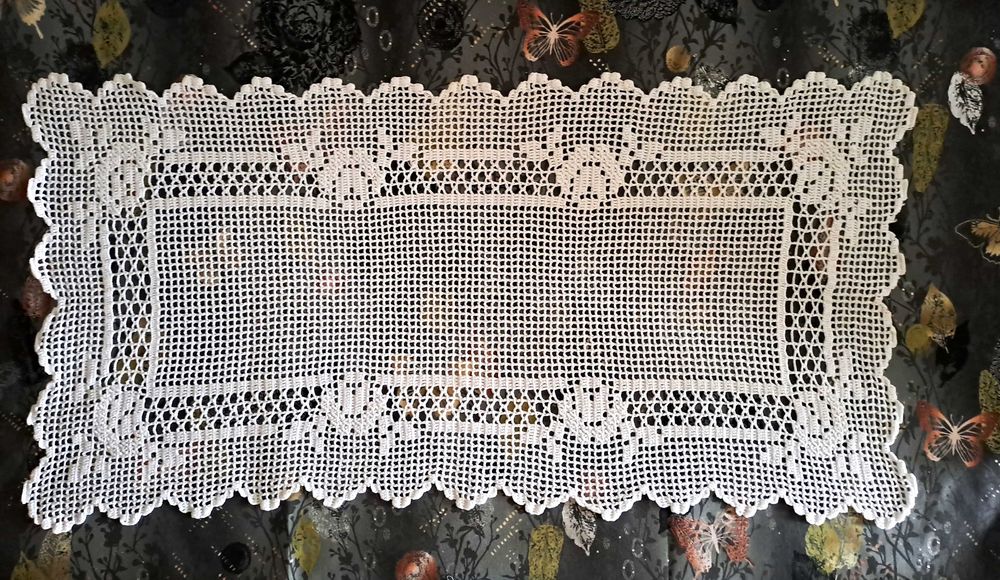 Três Naperons em croché