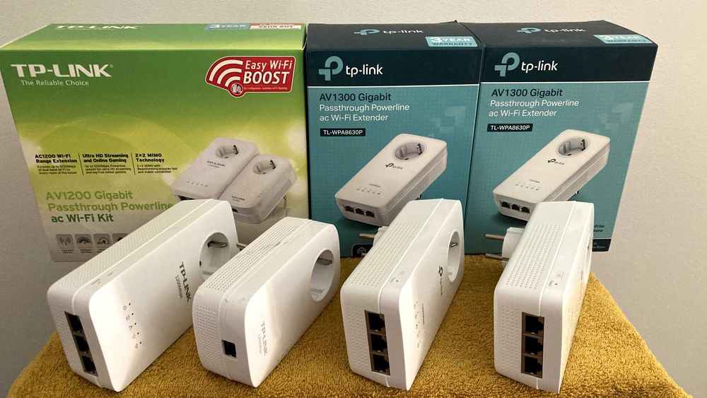 TP-Link TL-WPA8630P KIT + 2 extensores AV1300 – rede Powerline Wi-Fi
