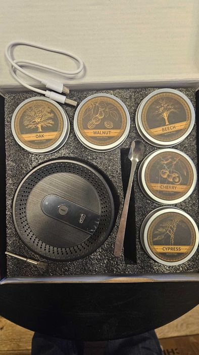 Zestaw do wędzenia whisky elektryczny smoker prezent dla chłopaka męża