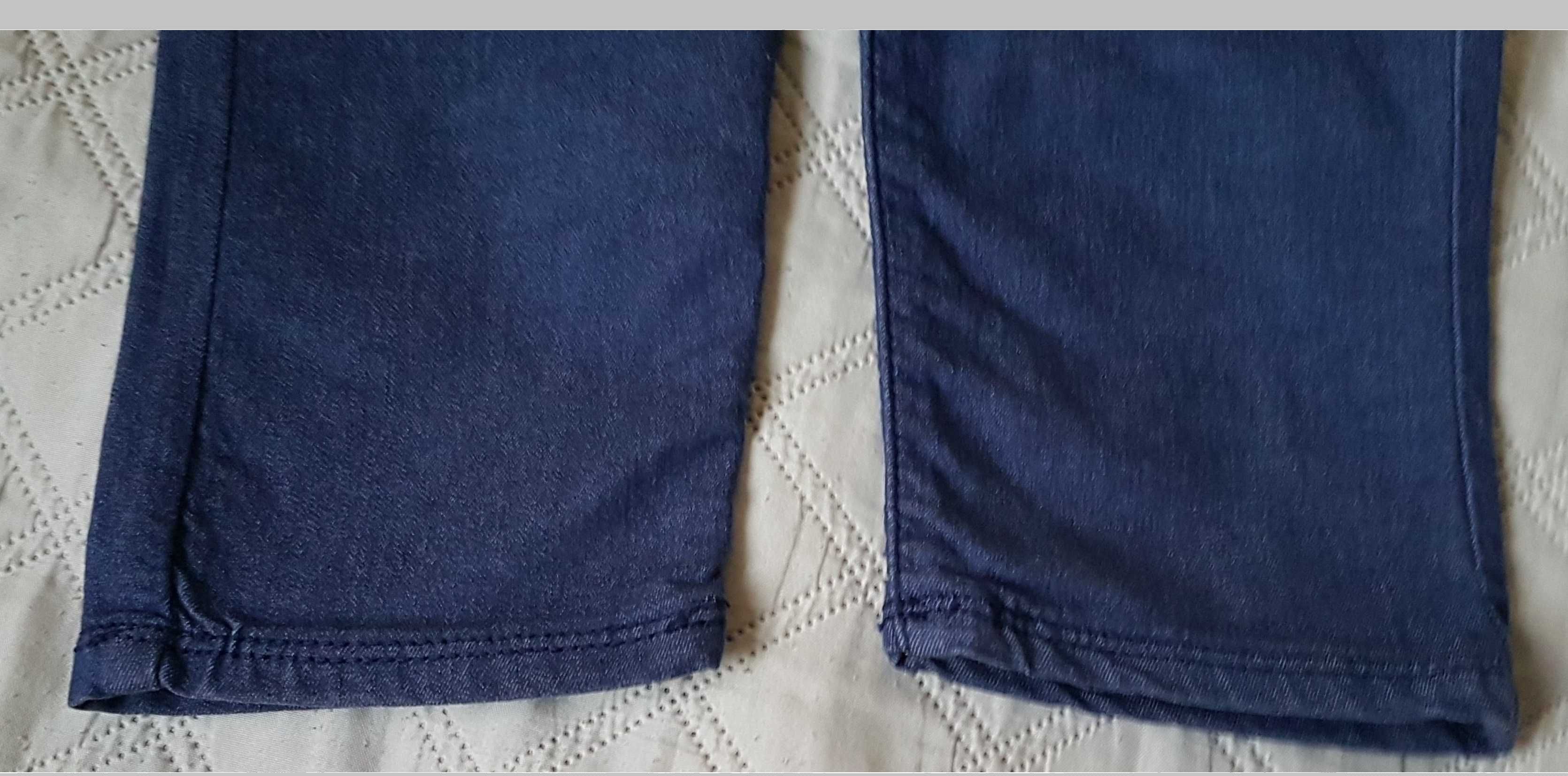 Jeansy skinny spodnie fioletowe Benetton