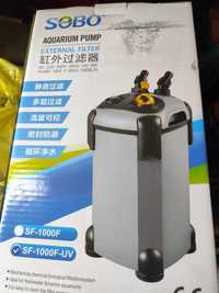 Akwarium filtr zewnętrzny SOBO SF-1000-UV LAMPA 9W