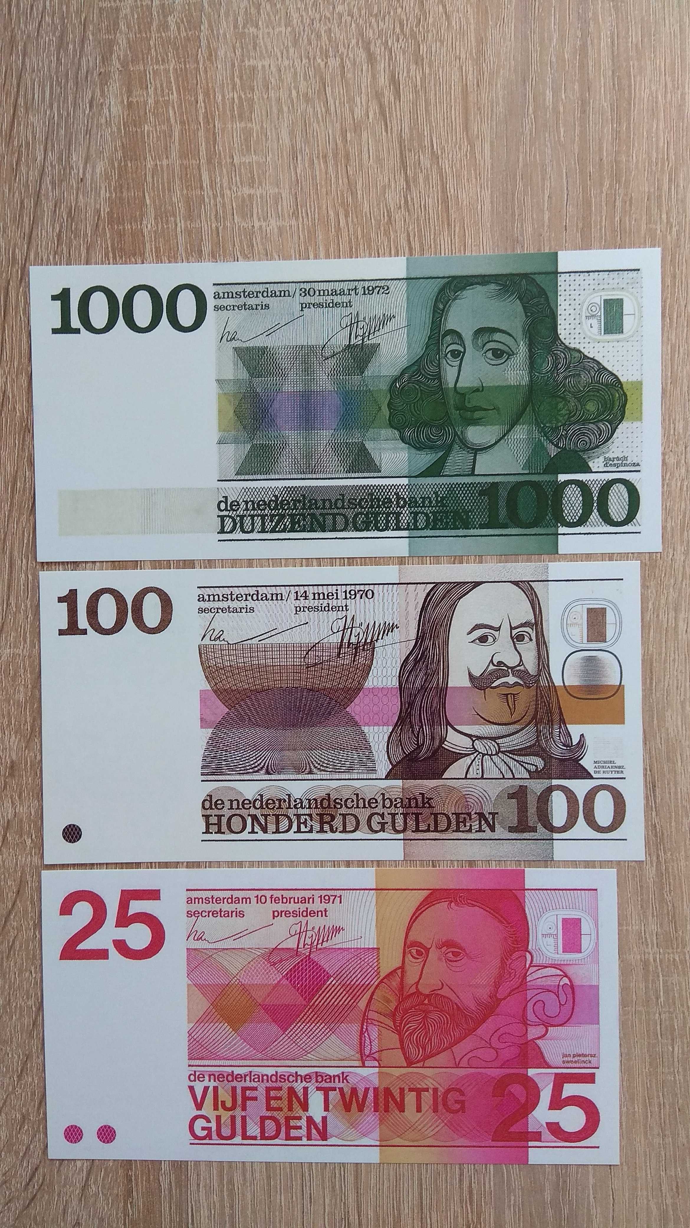 nowe kopie pięknych banknotów Holenderskich Guldenów