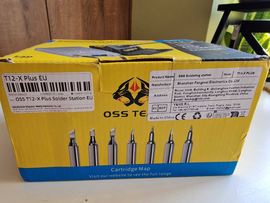 Stacja Lutownicza OSS T12-X PLUS Lutownica Cyfrowa NOWA! +Akcesoria
