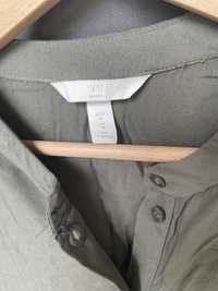 H&M mama sukienka koszulowa khaki M 38 ciążowa poporodowa do karmienia