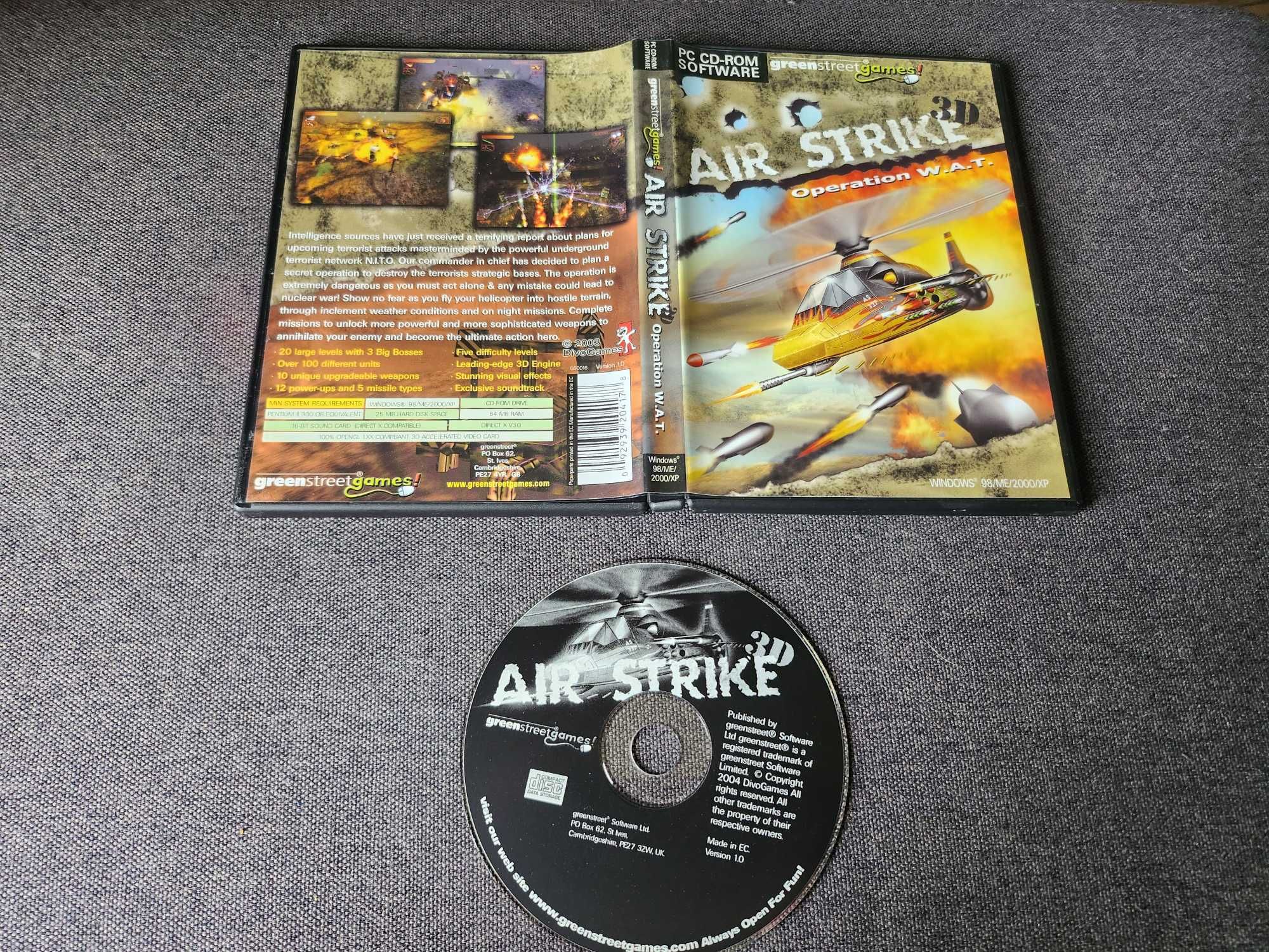 PC Air Strike 3D Operation W.A.T. Angielska