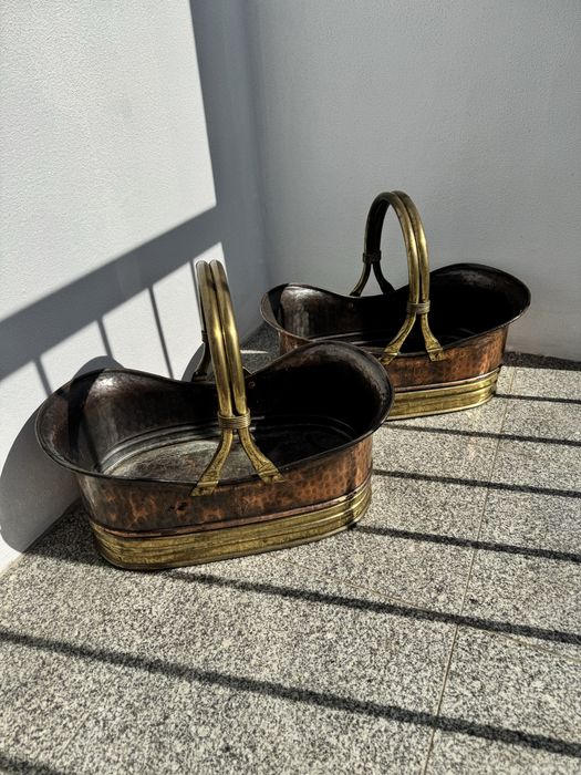 Conjunto vasos cobre