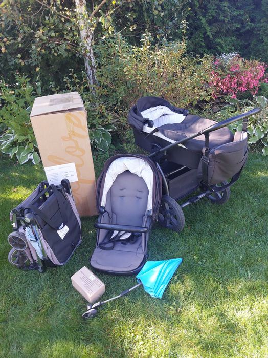 wózek X‑lander X‑move 2w1 oraz spacerówka coto baby + parasol, adapter