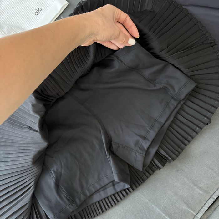 Юбка Alo белая черная спідниця Ало юпка біла чорна