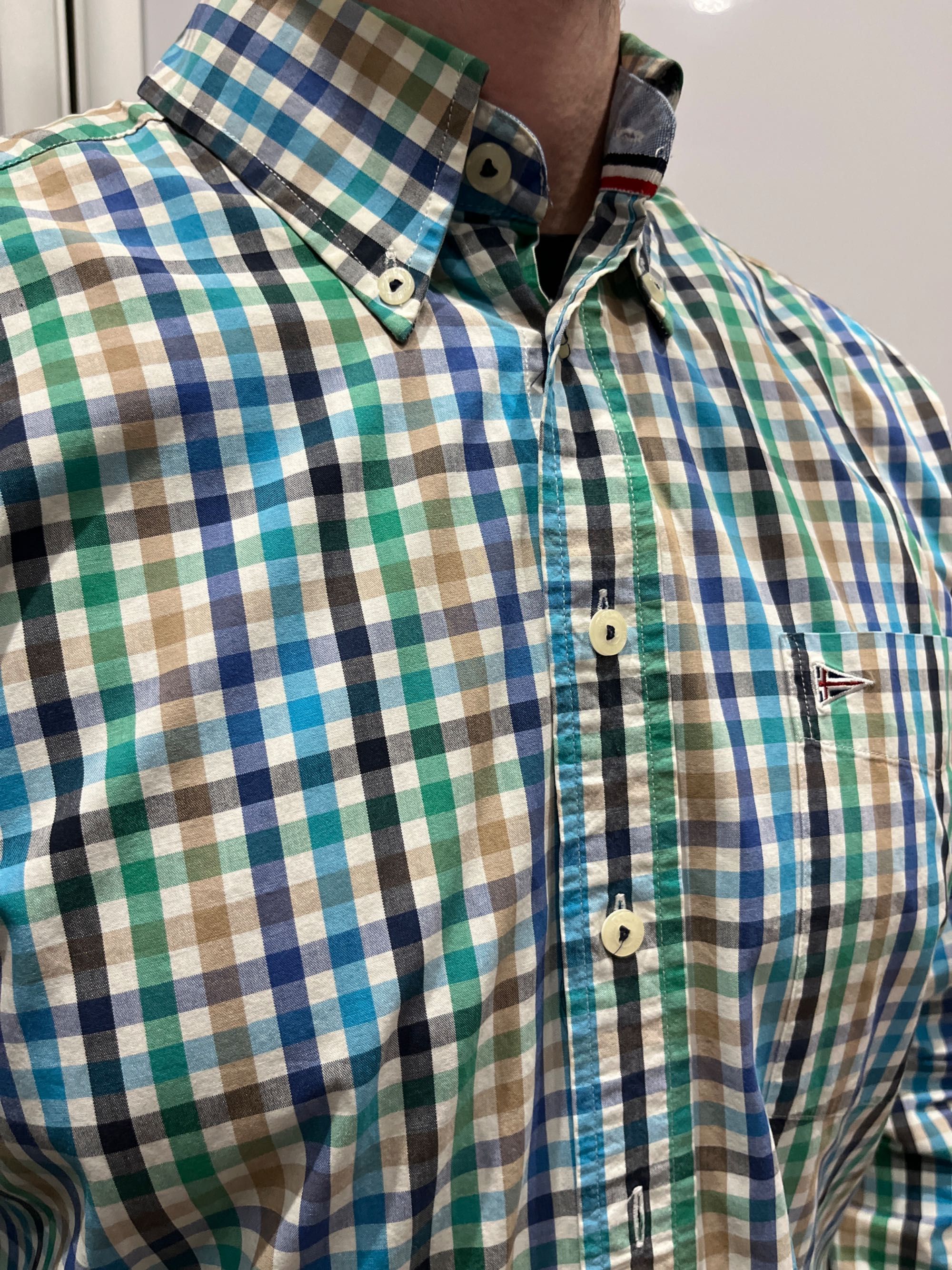 Koszula Męska Paul R Smith Krata Bawełna Slim Fit S