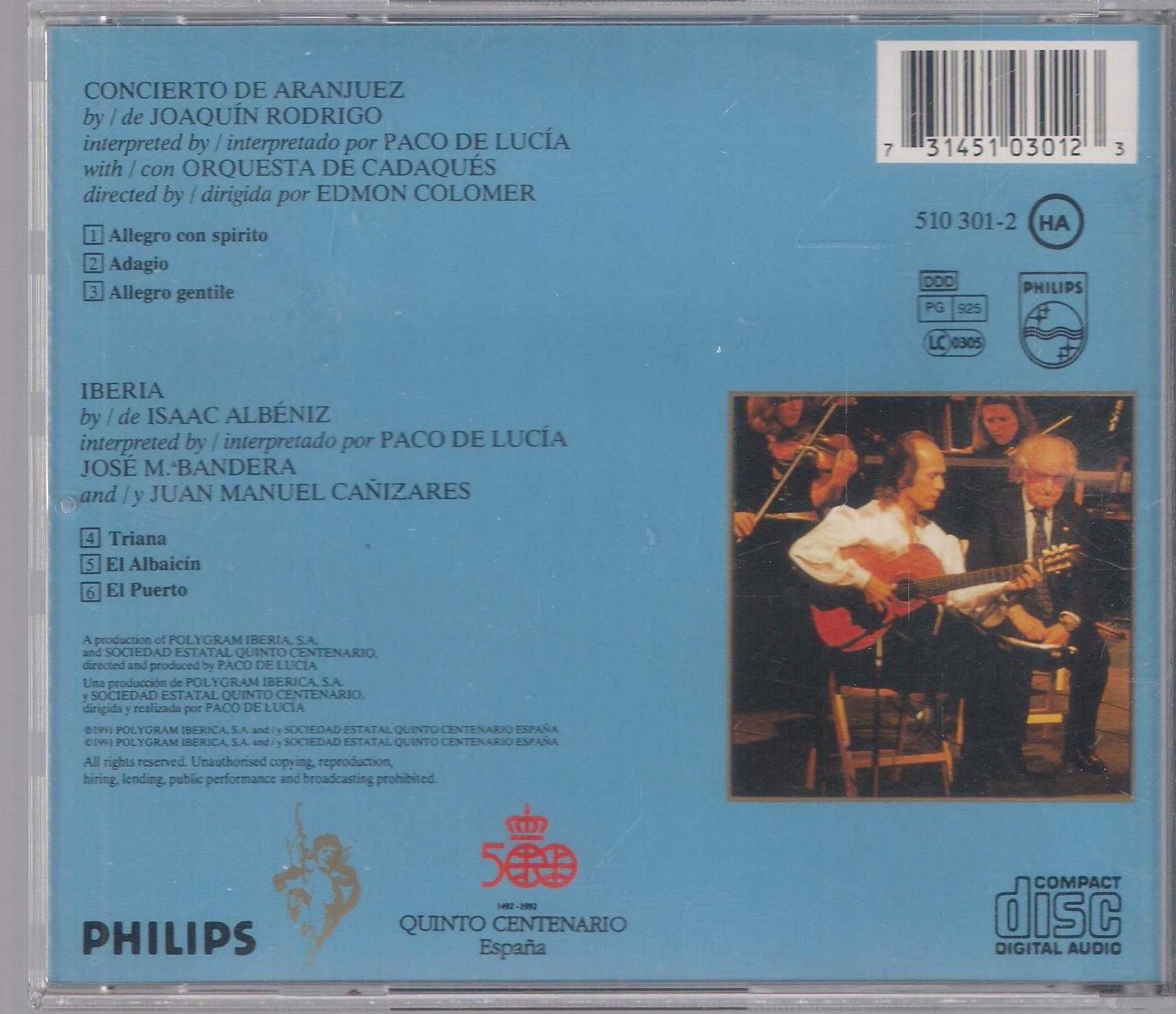 Paco De Lucia - Concierto De Aranjuez CD