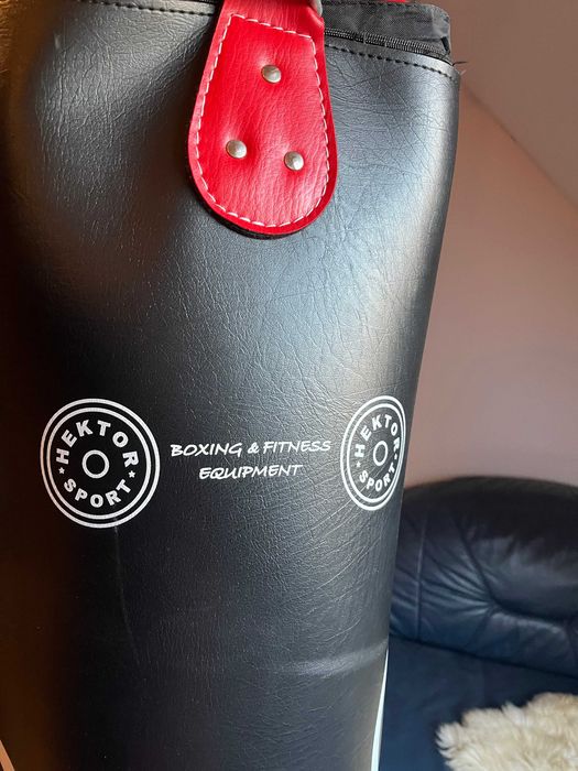 Worek treningowy (bokserski) Hektor-Sport ok. 105 cm dług. i rękawice