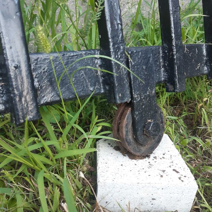 Promocja ! Brama przesuwana z furtką - używana