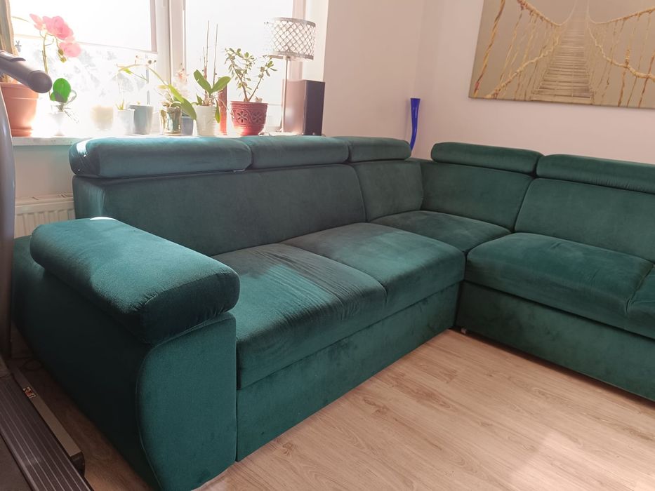 Narożnik. Sofa narożna dwustronna, rozkładana