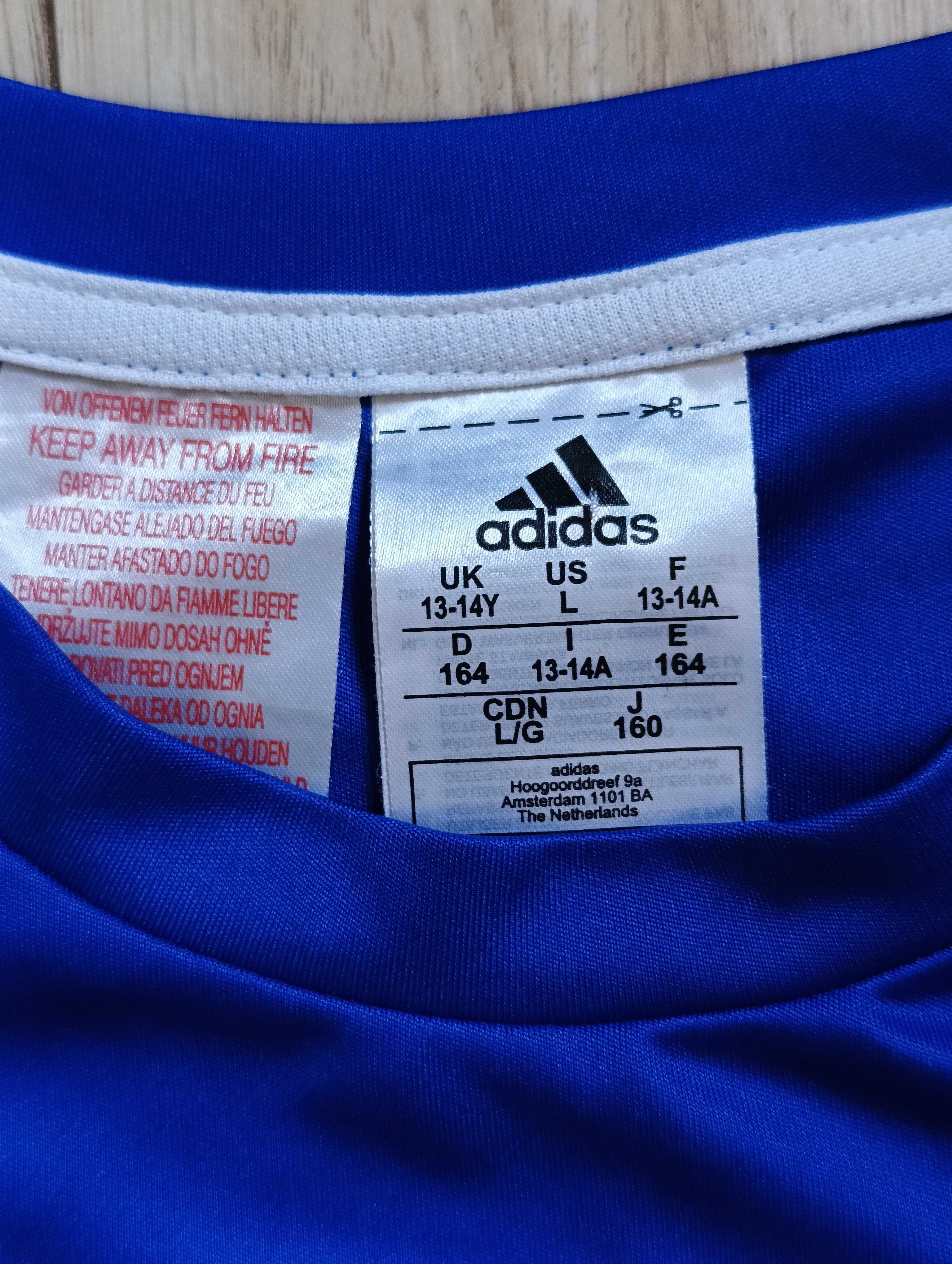 Koszulka Adidas 13-14 lat (164 cm) T-shirt okrągły dekolt
