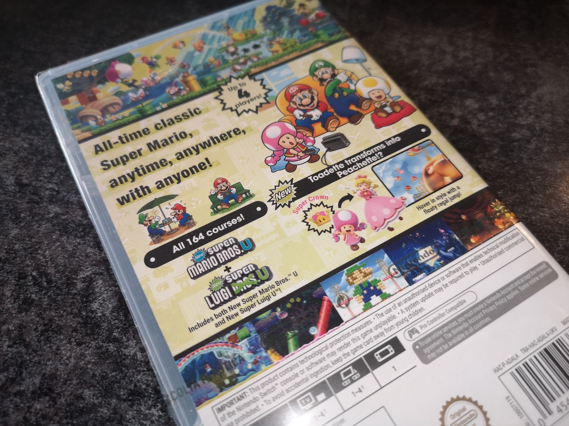 New Super Mario Bros U Deluxe SWITCH Nintendo gra ANG (nowa w folii)