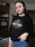 Czarna bluza świąteczna Merry Christmas Wesołych Świąt rozmiar S