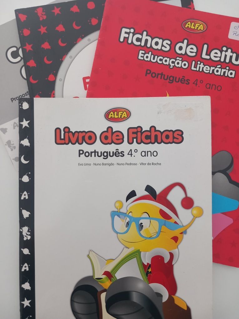 Livros de Fichas Português Alfa - 4° Ano