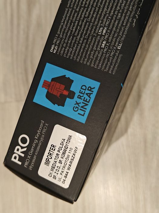 Klawiatura Logitech G Pro X Shroud Edition – GX Red Linear NOWA!
