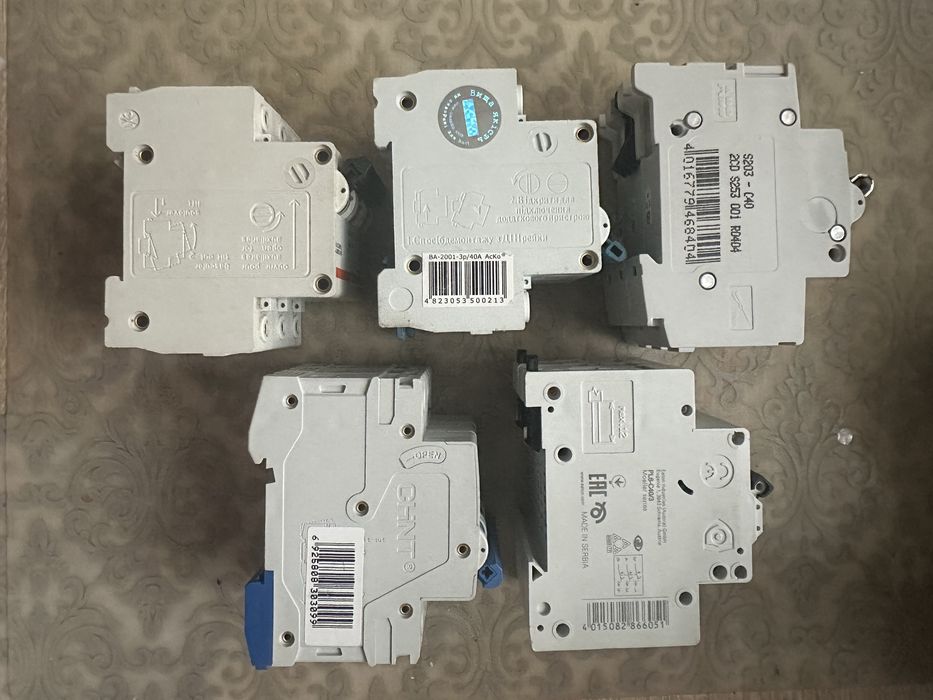 Автоматичний вимикач на 40 А : EATON, MOLLER, CLINT, ABB, ACKO-УКРЕМ