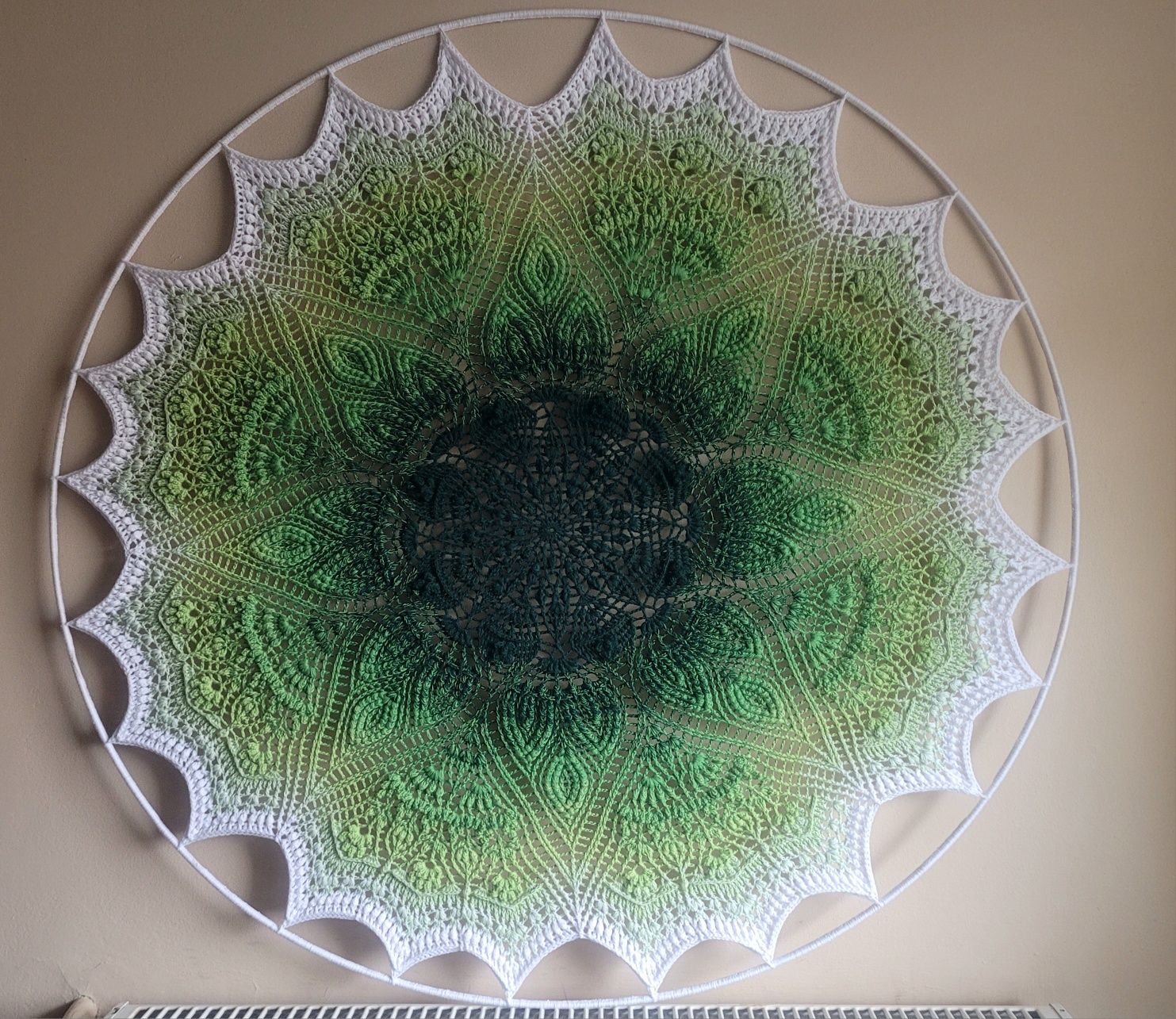 Mandala 60- 85cm, łapacz snów, tkanina dekoracyjna na sciane