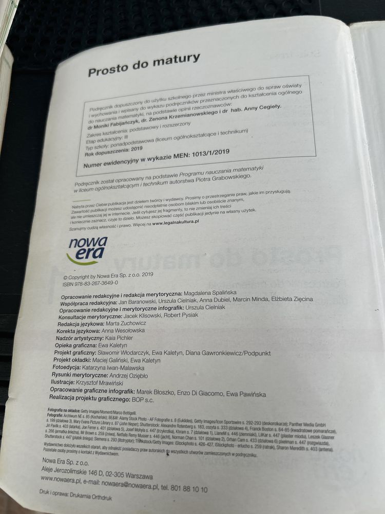 Podręcznik do matematyki dla 1 klasy liceum technikum