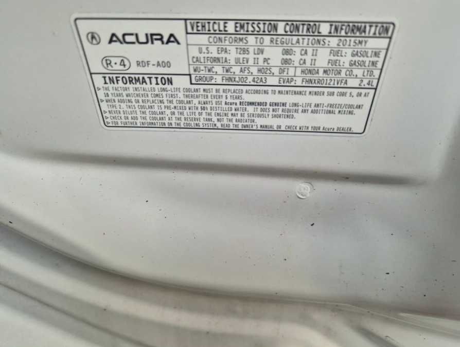 Acura TLX 2014 - 2017 Maska silnika