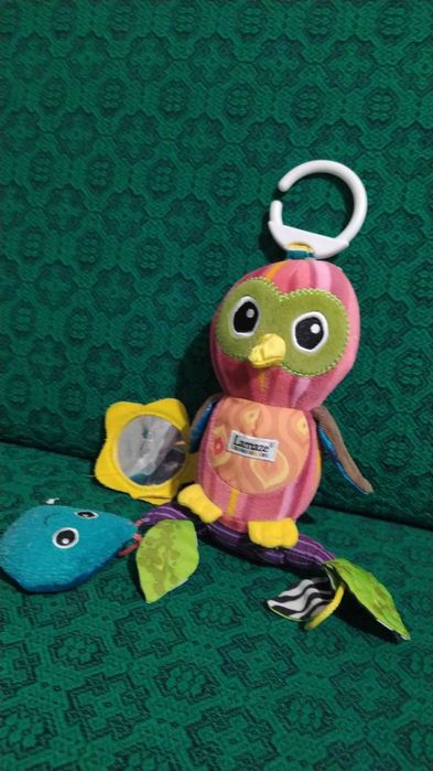 Попугай для младенцев в коляску, погремушка.