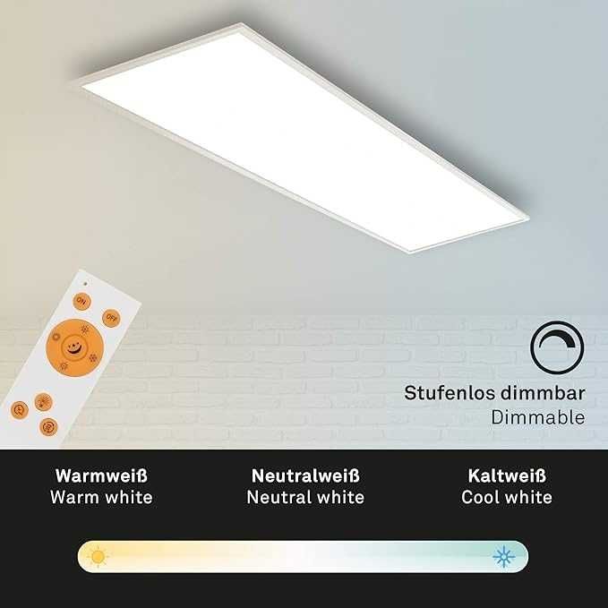 Briloner Leuchten – panel sufitowy LED możliwość ściemniania 36W USZKO