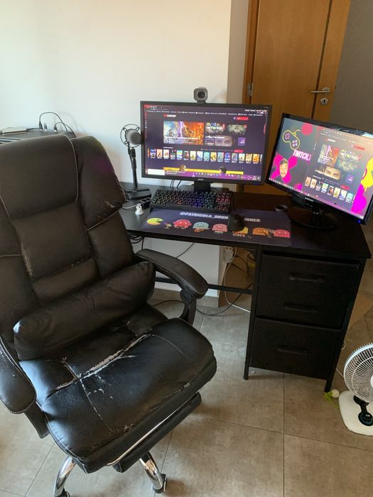 Kit Home Office - Mesa, Cadeira e Monitor