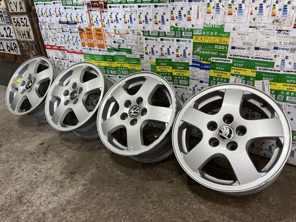 Литі диски оригінал r14 5/100 6j et43 Skoda fabia vw polo шкода фабія