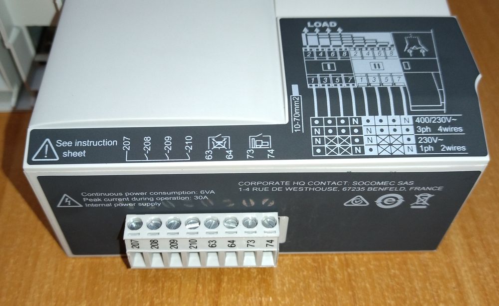 ATyS G M Моторизований перемикач АВР 4х100А 93544010