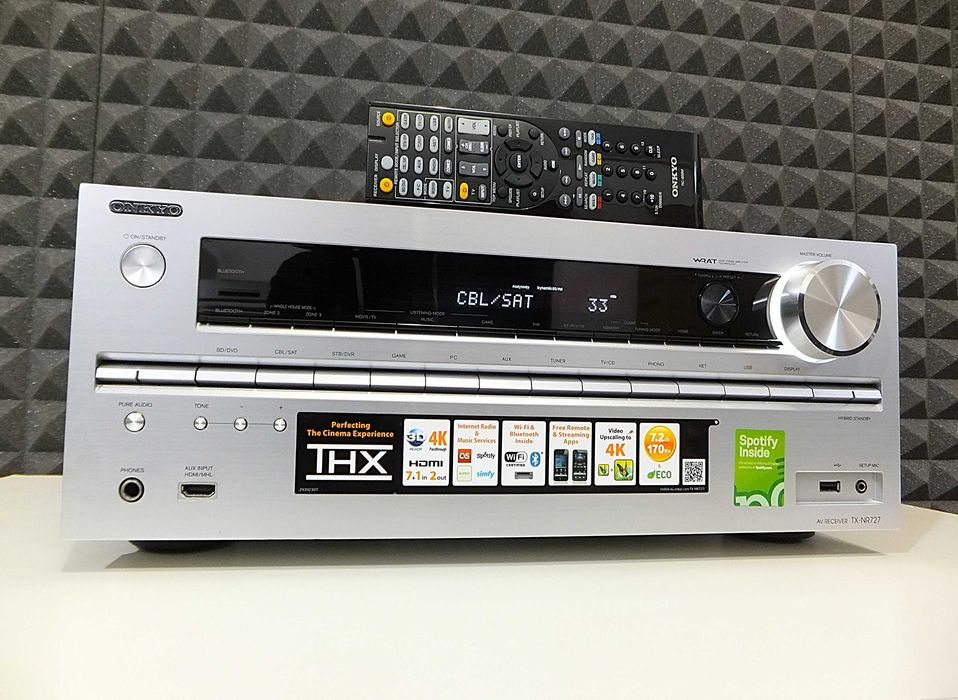 Amplituner kina domowego 7.2 ONKYO TX-NR727 / THX / 4K