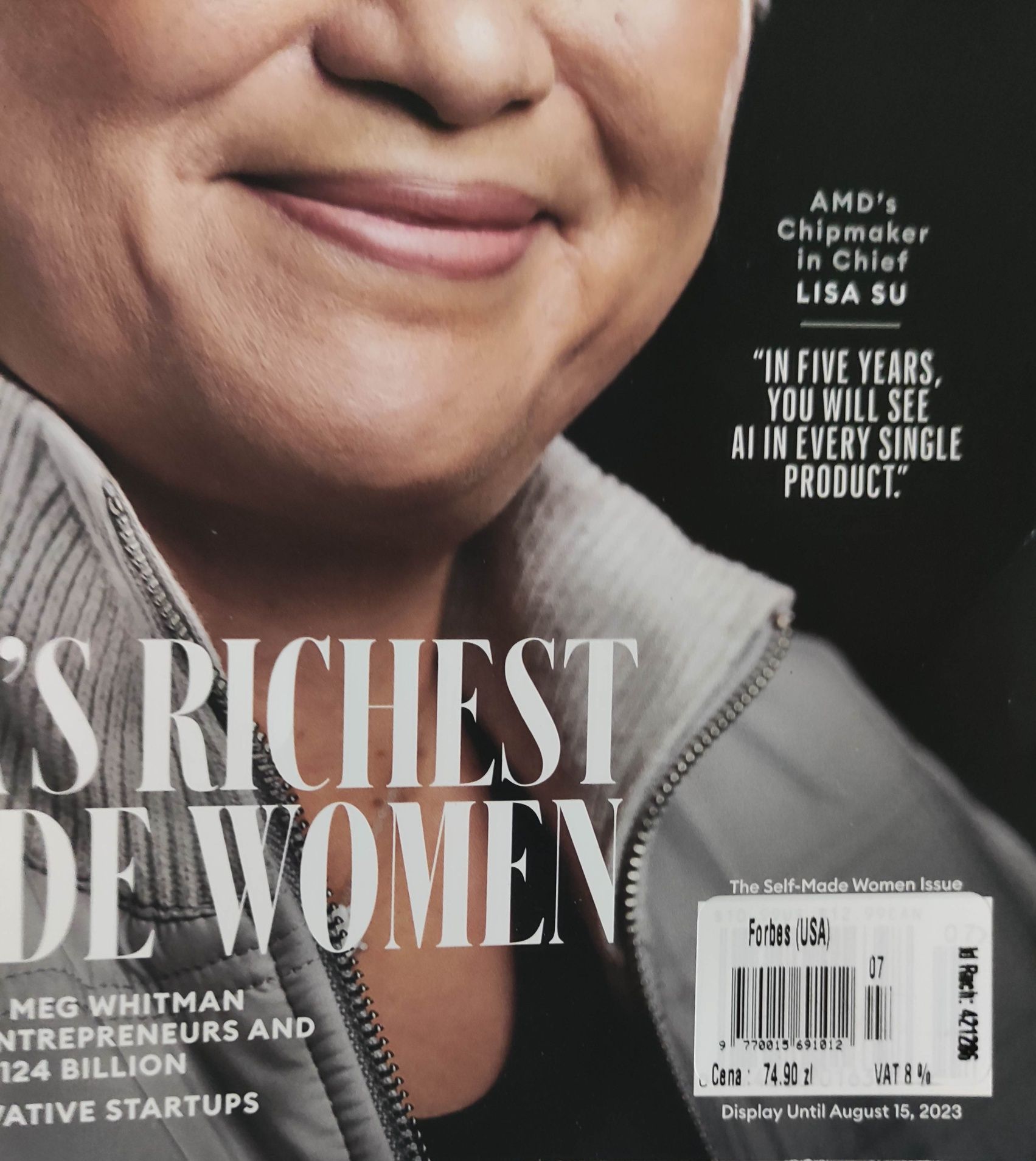 Forbes USA June/July 2023 AMD Lisa Su 100 kobiet sukcesu selfmade