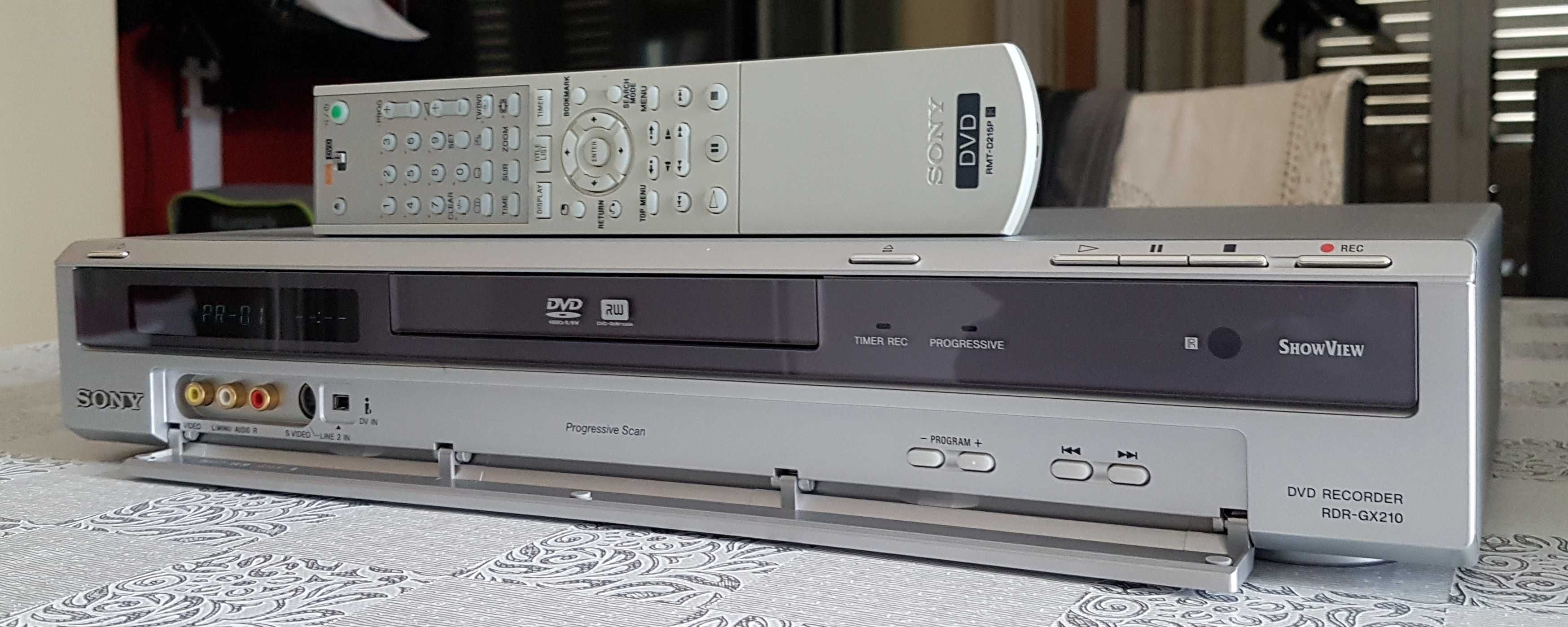 DVD Reprodutor e Gravador Sony RDR-GX210, LÊ CDs MP3