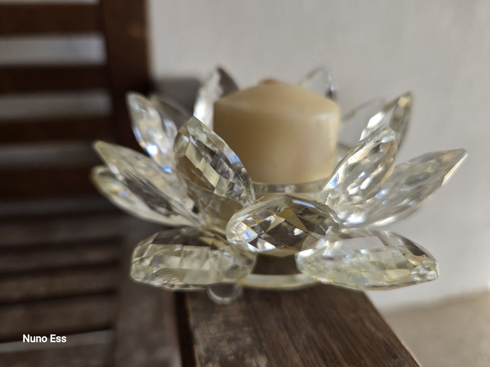 Vela com puro cristal