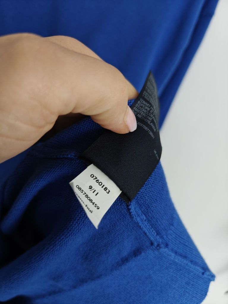 Tommy Hilfiger sweter w serek męski bawełniany XXL