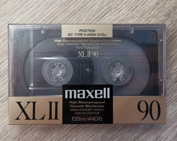 Kaseta magnetofonowa Maxell XLII 90 1988/89r (Typ II - Chrom)