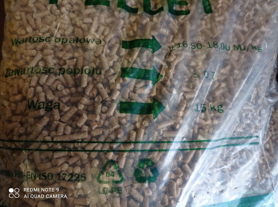 Wysokiej jakości pellet drzewny do kotłów i piecyków worek 15kg