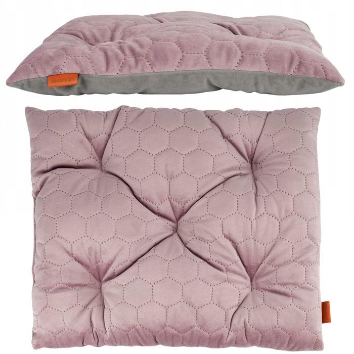 poduszka pikowana do klatki samochodu chihuahua york 38x48 cm różowa