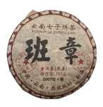 Leżakowany Shu Pu-erh z 2007 roku, pu-erh Lao Ban Zhang,  placki 357 g